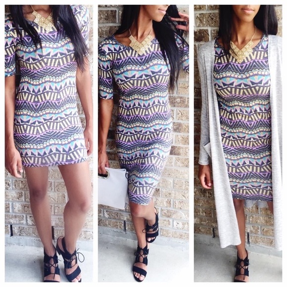 LuLaRoe Julia Dress LBD XOXO Rare - Picture 7 of 7